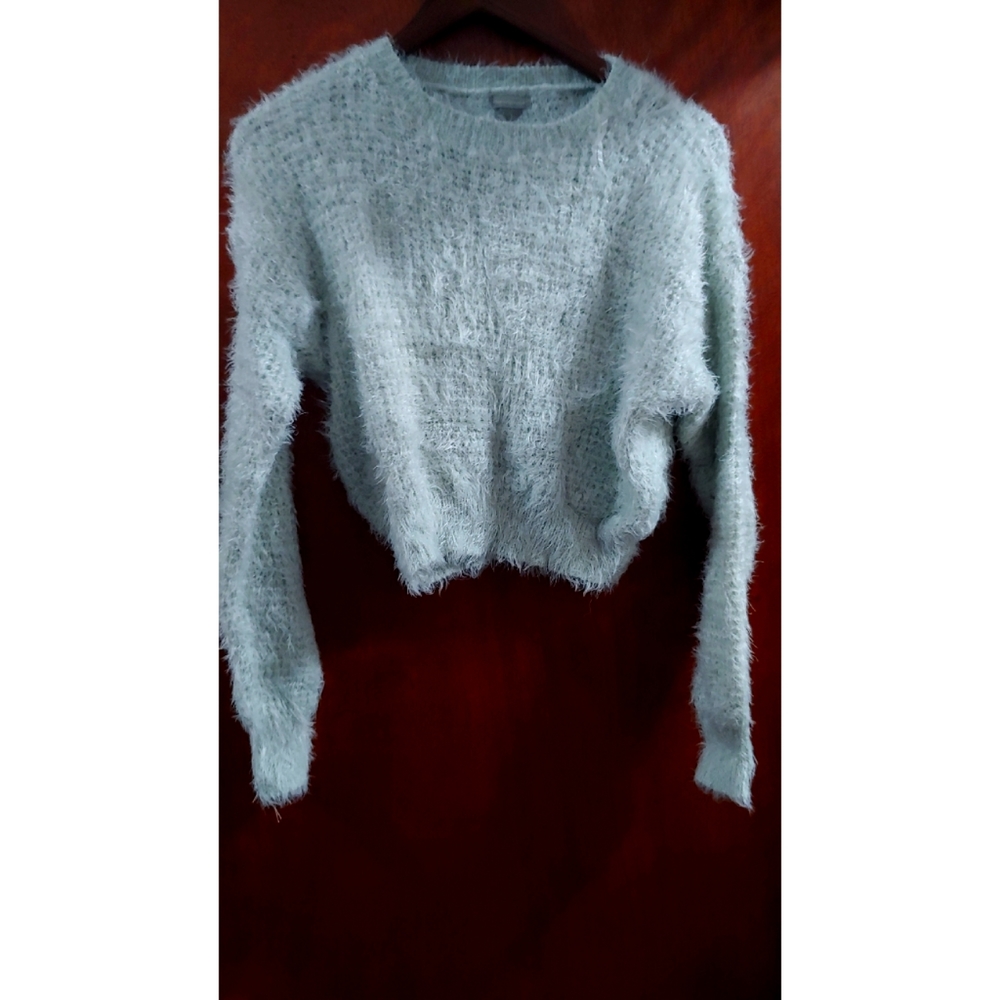 Light Blue Fuzzy Sweater